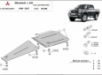 Scut cutie de viteză și diferențial Mitsubishi L 200 51