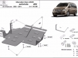 Scut metalic cutie de viteză și reductor Mercedes Viano W639, varianta 4x4 automată 51