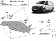 Scut metalic pentru sistemul Stop&Go Mercedes Vito W447, 4x2, 1.6 D 51