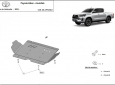 Scut motor din aluminiu Toyota Hilux Invincible 51
