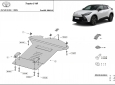 Scut antifurt din aluminiu pentru catalizator Toyota C-HR 54