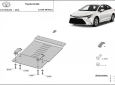 Scut antifurt din aluminiu pentru catalizator Toyota Corolla 54